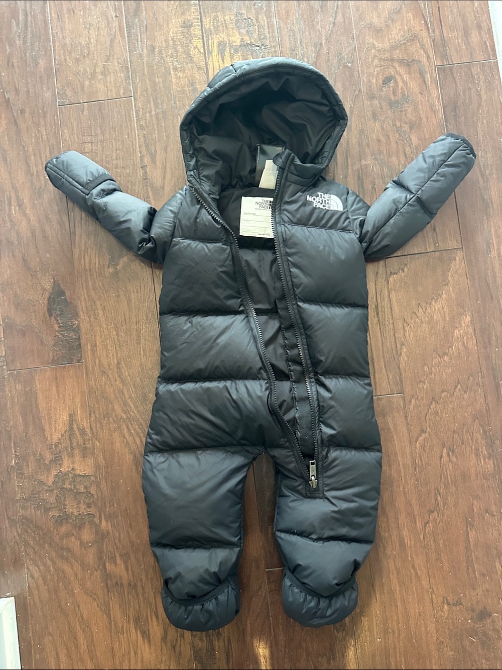 The North Face Black Infant Puffer Bunting with Hood